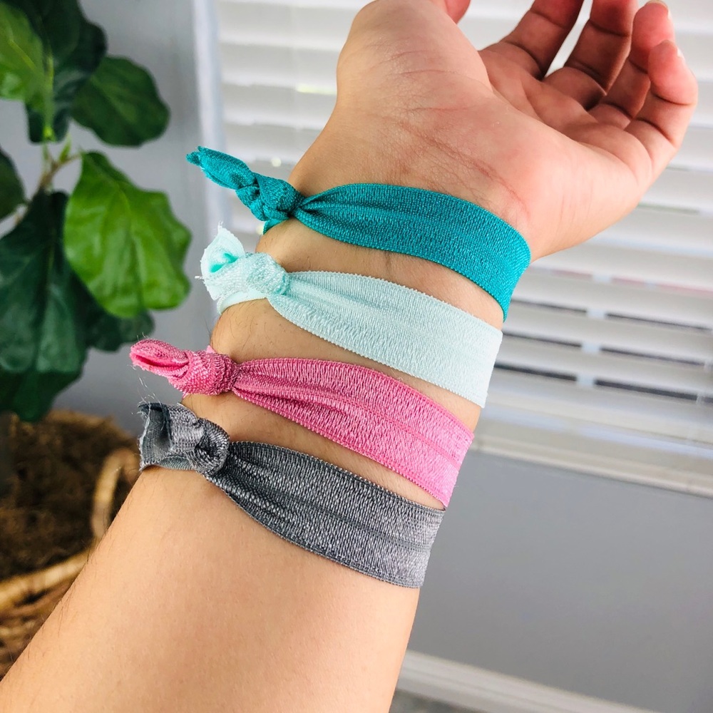 100 ELASTIC HAIR TIES / SCRUNCHIES / - Picture 4 of 5